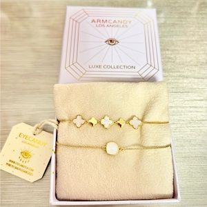 Eye Candy BRAND NEW 2 gold toned adjustable bracelet ❤️ Box included 🎁